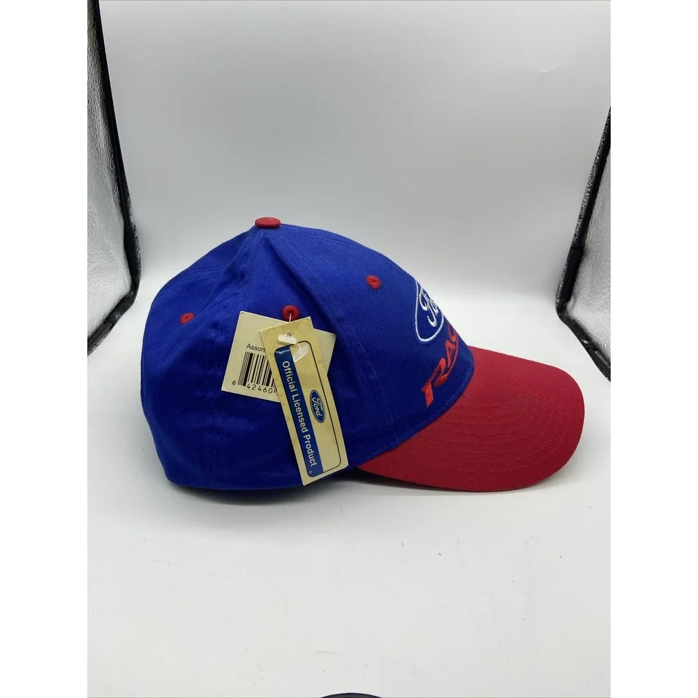 Ford Racing Hat Red and Blue Cotton Snapback Baseball Cap Spike Sports